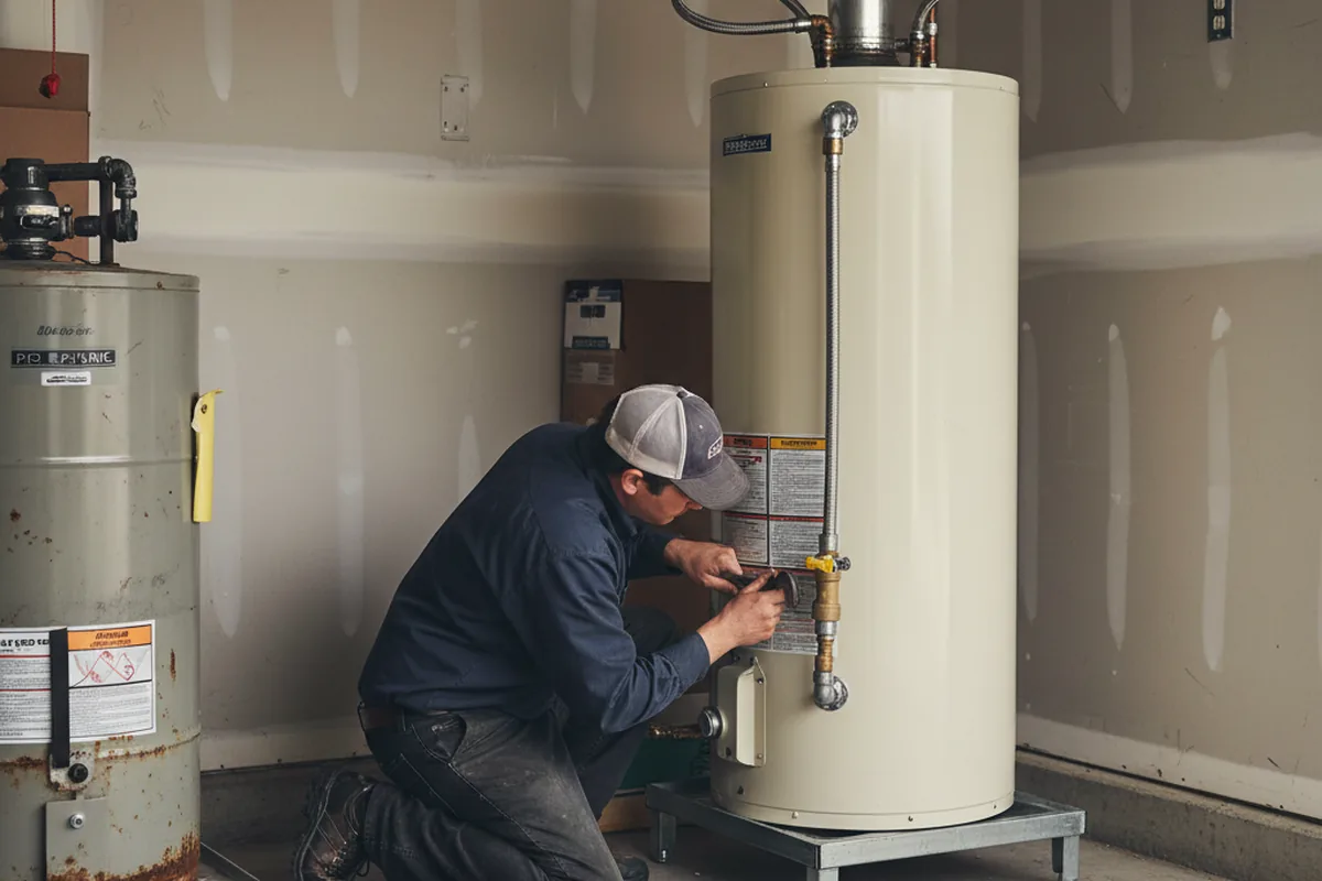 Water heater and shutoff valve replacement in Cobleskill